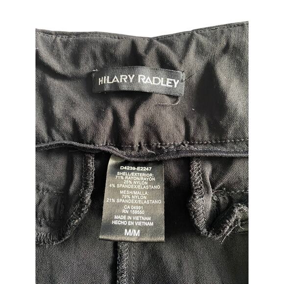 HILARY RADLEY Long Pants Black Sz M/M Rayon Nylon Spandex Activewear - Picture 6 of 7